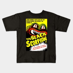 Classic Science Fiction Movie Poster - The Black Scorpion Kids T-Shirt